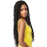Sensationnel Cloud 9 4X4 Synthetic Braided Swiss Lace Wig - DISTRESSED LOCS 28"